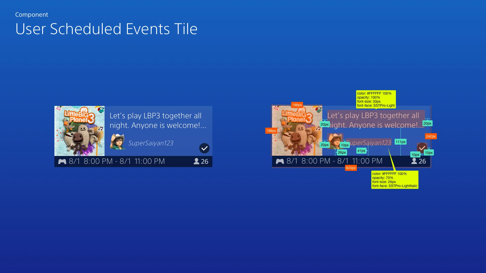 Text and button treatments